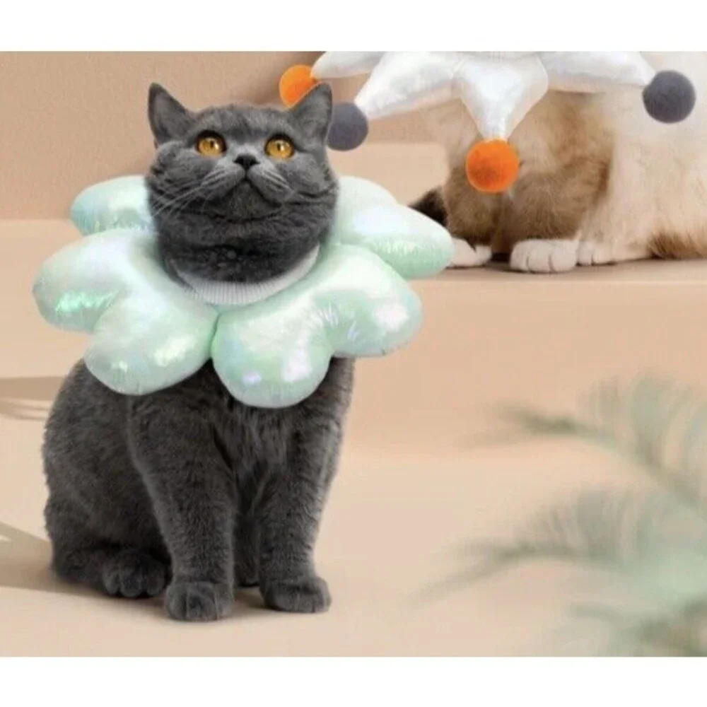 Cat Cone Collar Soft, Protective Cat Dog Recovery Collar to Stop Licking Large